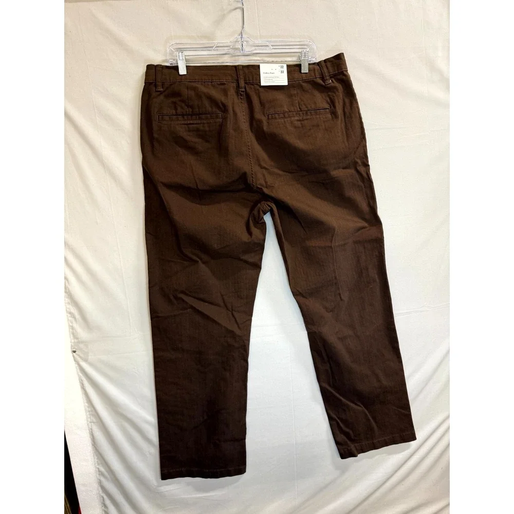 Goodfellow & Co Utility Pants Mens 32x32 Brown Stretch Relaxed Fit Straight Leg